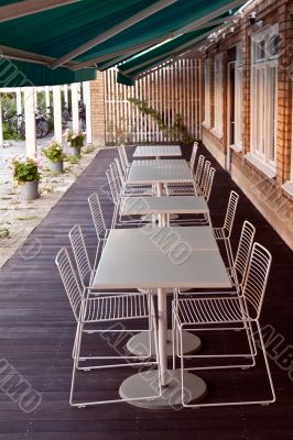 restaurant on a street 
