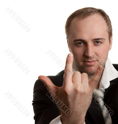 disheveled businessman