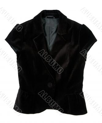 a black velvet waistcoat