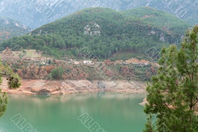 Views of the azure lake