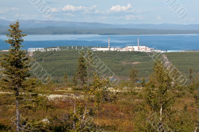 Kola nuclear power plant in the mountains vone hibiny