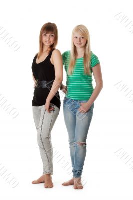 Portrait of two friends