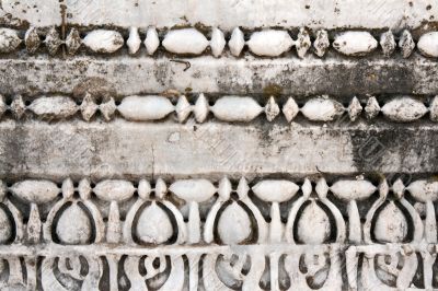 Carved patterns in marble