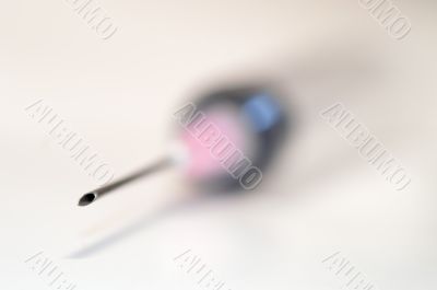Sting of the needle for injection