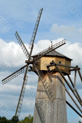 Wooden windmill from the New Jerusalem