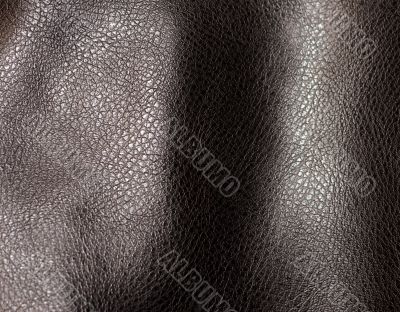Dark brown leather texture