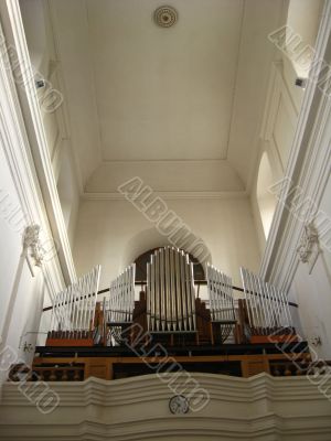 Organ in Catholic church