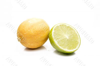 Fresh lime and lemon