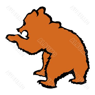 illustration of bear cub