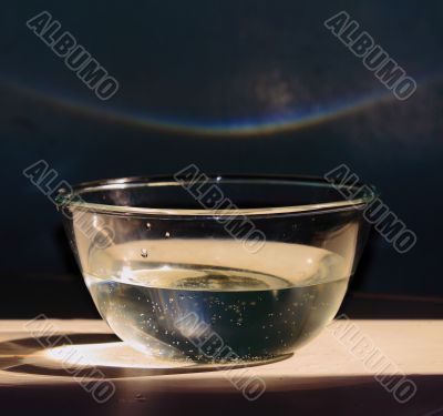 vessel with water