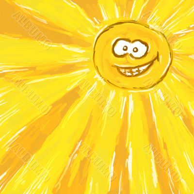 cartoon sun