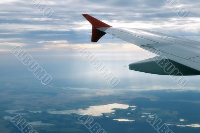 View from an airplane