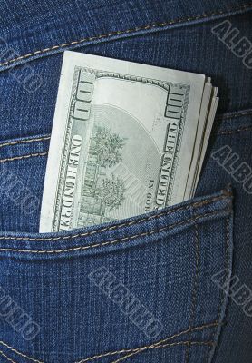 Money in a pocket