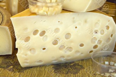 Cheese in a market