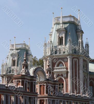 Towers of the Grand Palace of Tsaritsyno