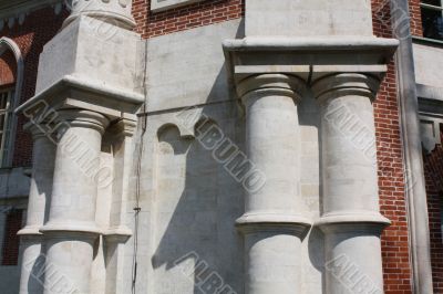 The columns of the palace of the eighteenth century (Moscow, Tsa