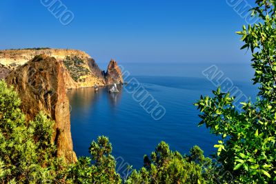 Rocks on the coast