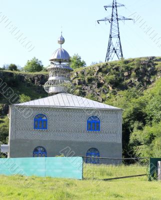 Mosque in the meddle of the mountains