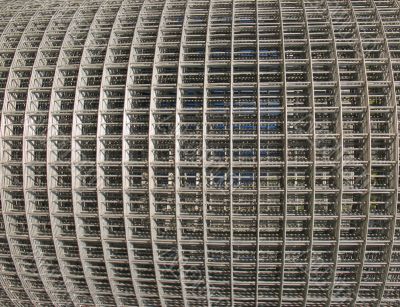 Metal mesh, folded in a roll