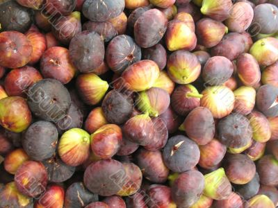 Ripe purple figs