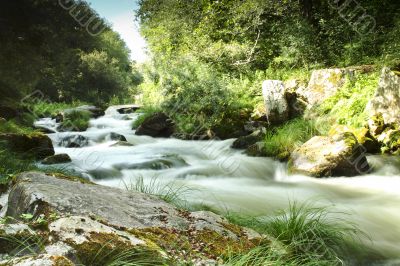 Umia River, Caldas de Reis, Spain