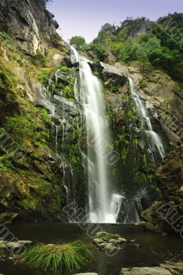 Toxa Waterfall in Silleda, Spain