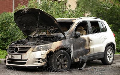 VW burned