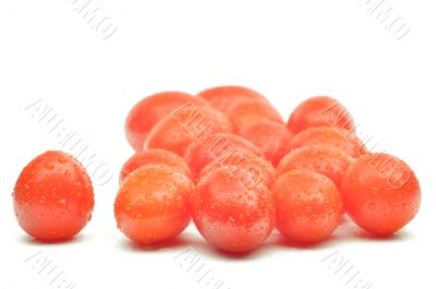 Fresh red cherry tomatoes
