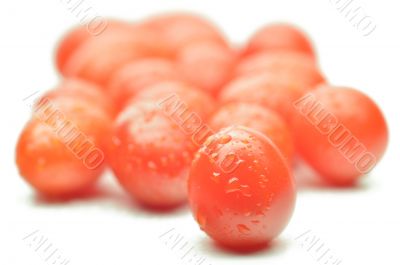 Fresh red cherry tomatoes