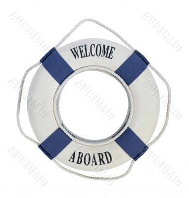 Welcome Aboard Life Preserver
