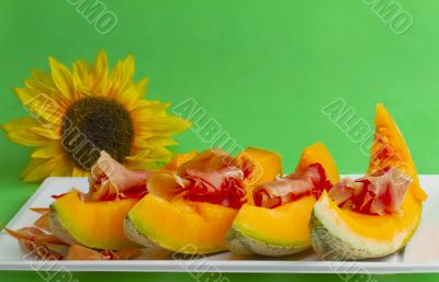 Melon and ham