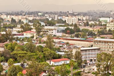 Aerial view of Addis Ababa