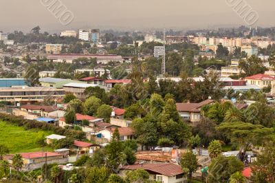 Aerial view of Addis Ababa