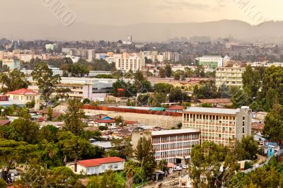 Aerial view of Addis Ababa