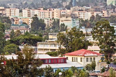 Aerial view of Addis Ababa