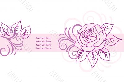 Floral card background