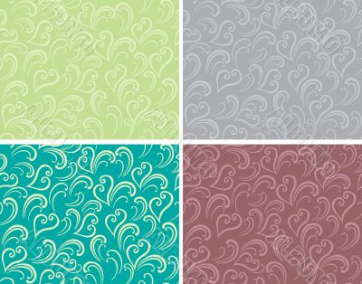 Curly seamless background