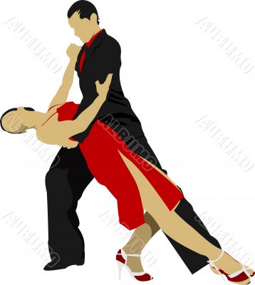 Couples dancing a tango