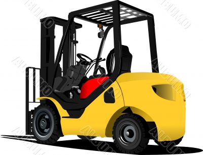 Lift truck. Forklift. Vector illustration