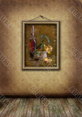 picture in a gold frame