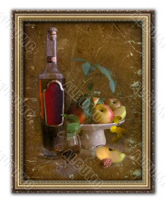 picture in a gold frame
