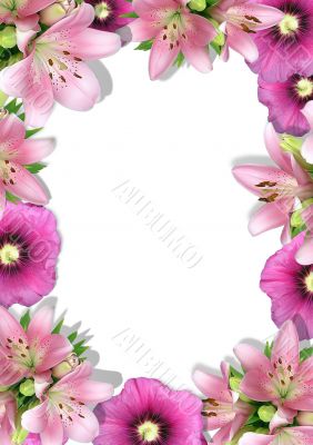 framework from flowers