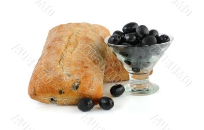 Ciabatta with olives