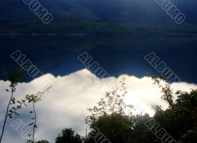 Mountain Reflected In Lake 