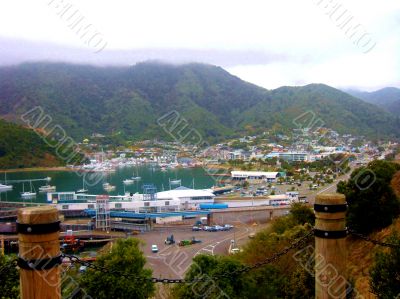 Harbour And Mountains 
