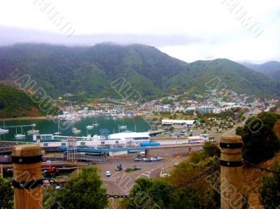 Harbour And Mountains 