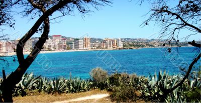 Beautiful Shot Of The Ocean With Spanish Coastline