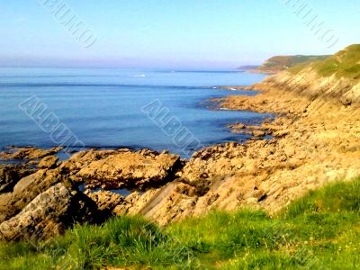 Sea View With Rocky Slopes