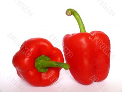 Two red peppers