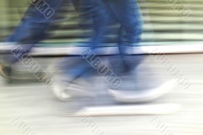 Walking people